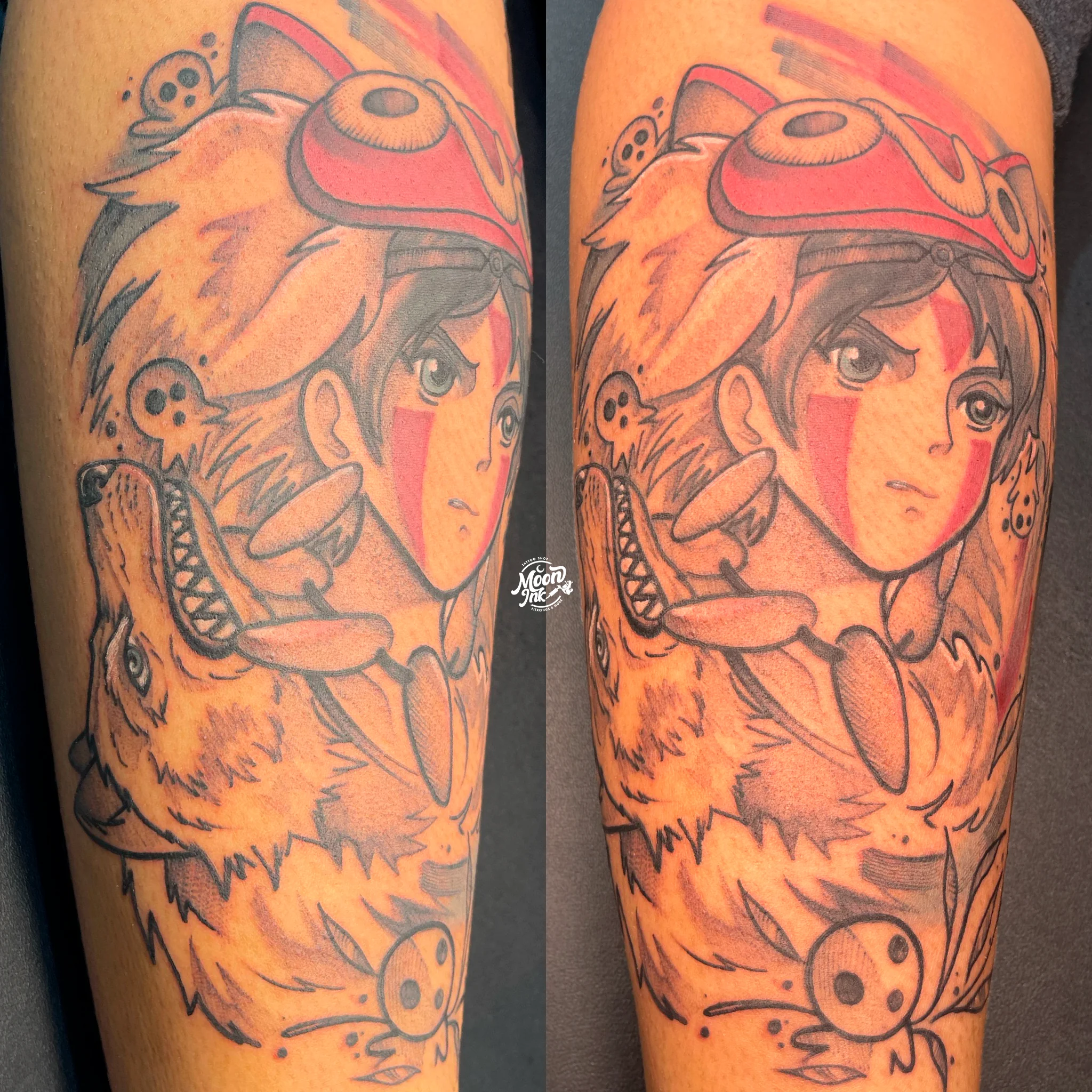 Tatuaje anime a color